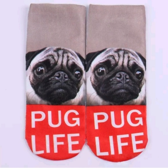 🎁🆕️ 🧦Pug Life OR Shut Up Socks - Picture 2 of 3